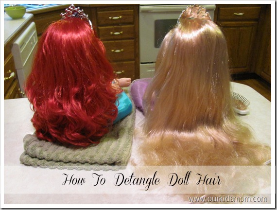 detangling american girl doll hair