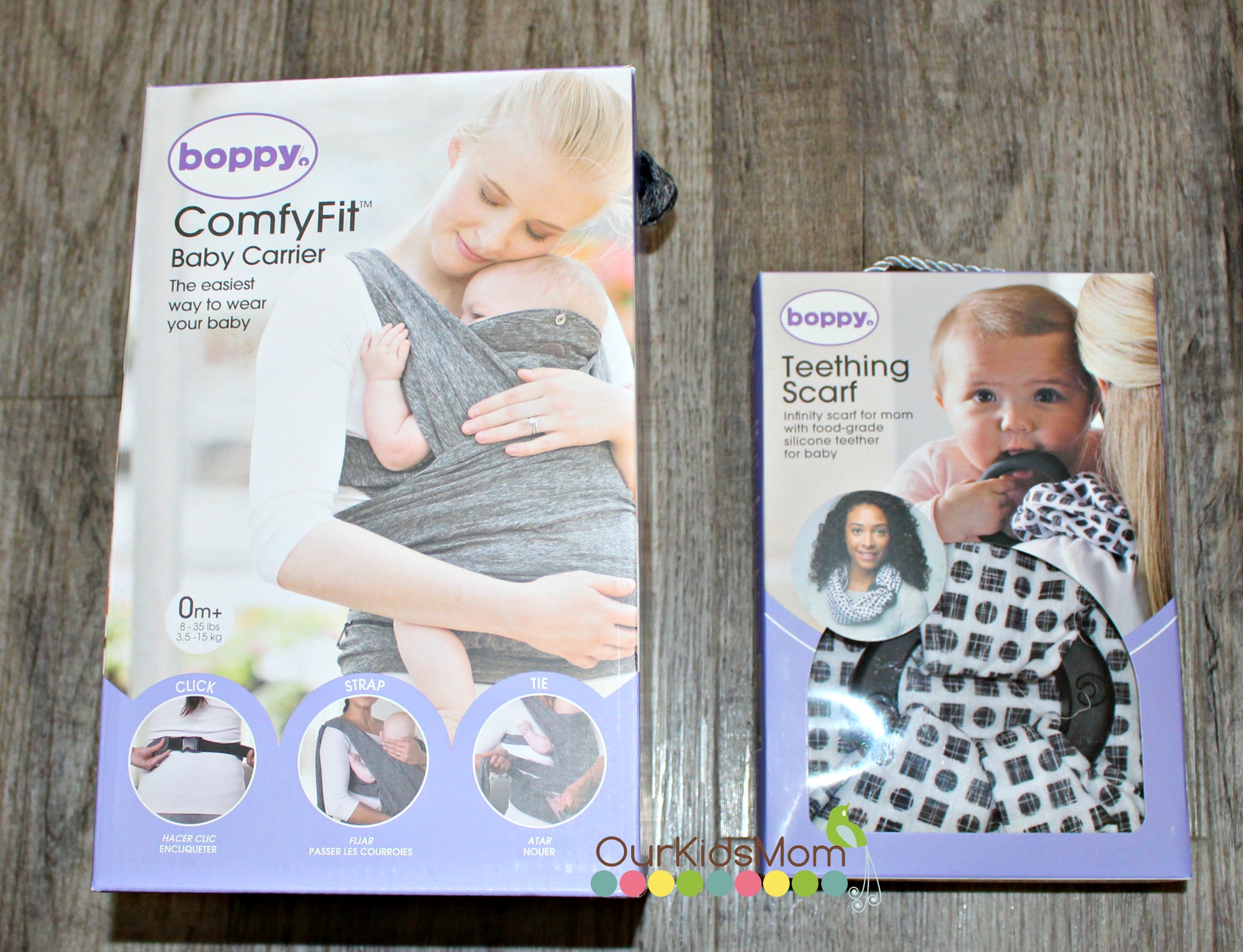 Boppy ComfyFit Baby Carrier and Teething Scarf - OurKidsMom